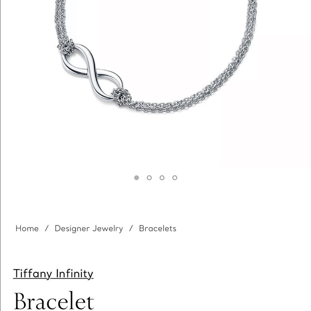 ✨small 6” Tiffany infinity bracelet✨